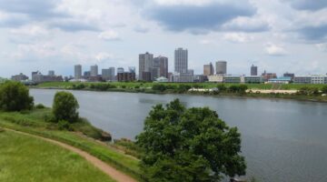 川口市・荒川の風景