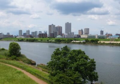 川口市・荒川の風景